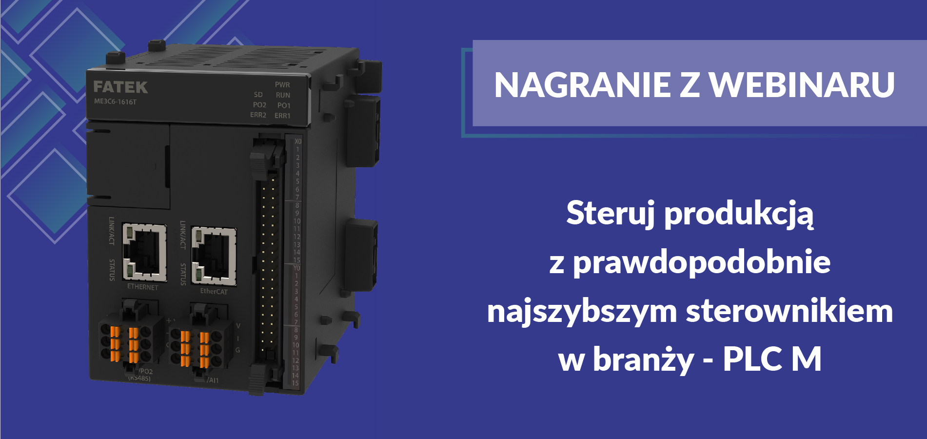 Steruj produkcją ze sterownikiem PLC M