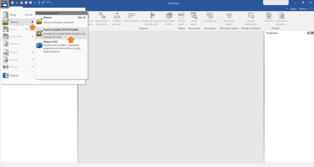 Import projektu WinProLadder