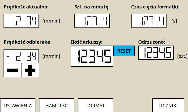 ekran główny aplikacji